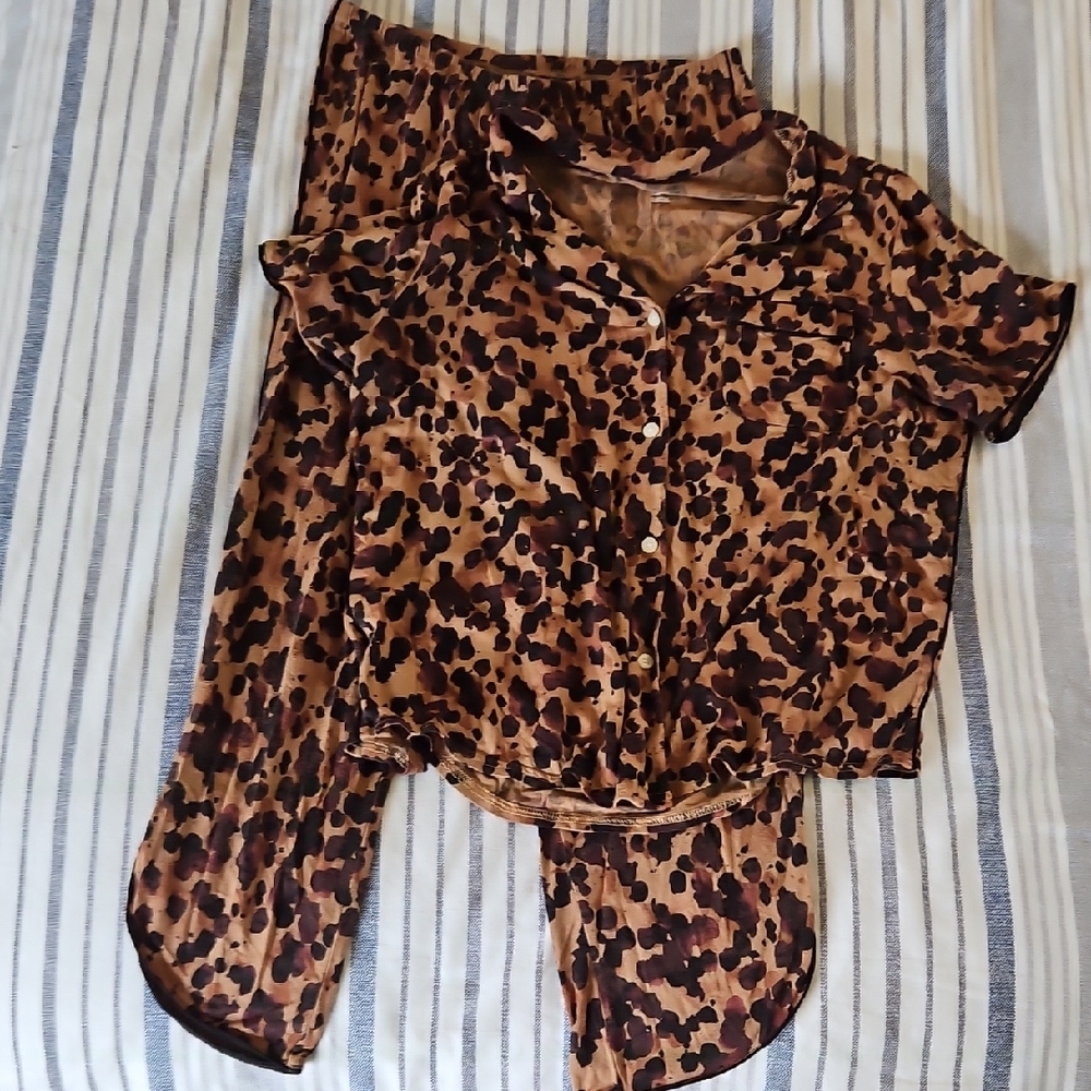 Stars Above Animal Print Sleepwear Womens M